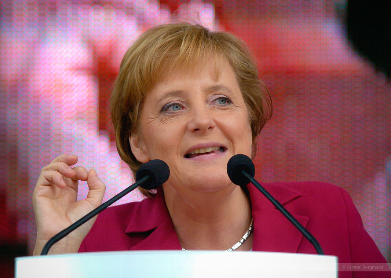 Bundeskanzlerin Angela Merkel, Bielefeld, August 2005