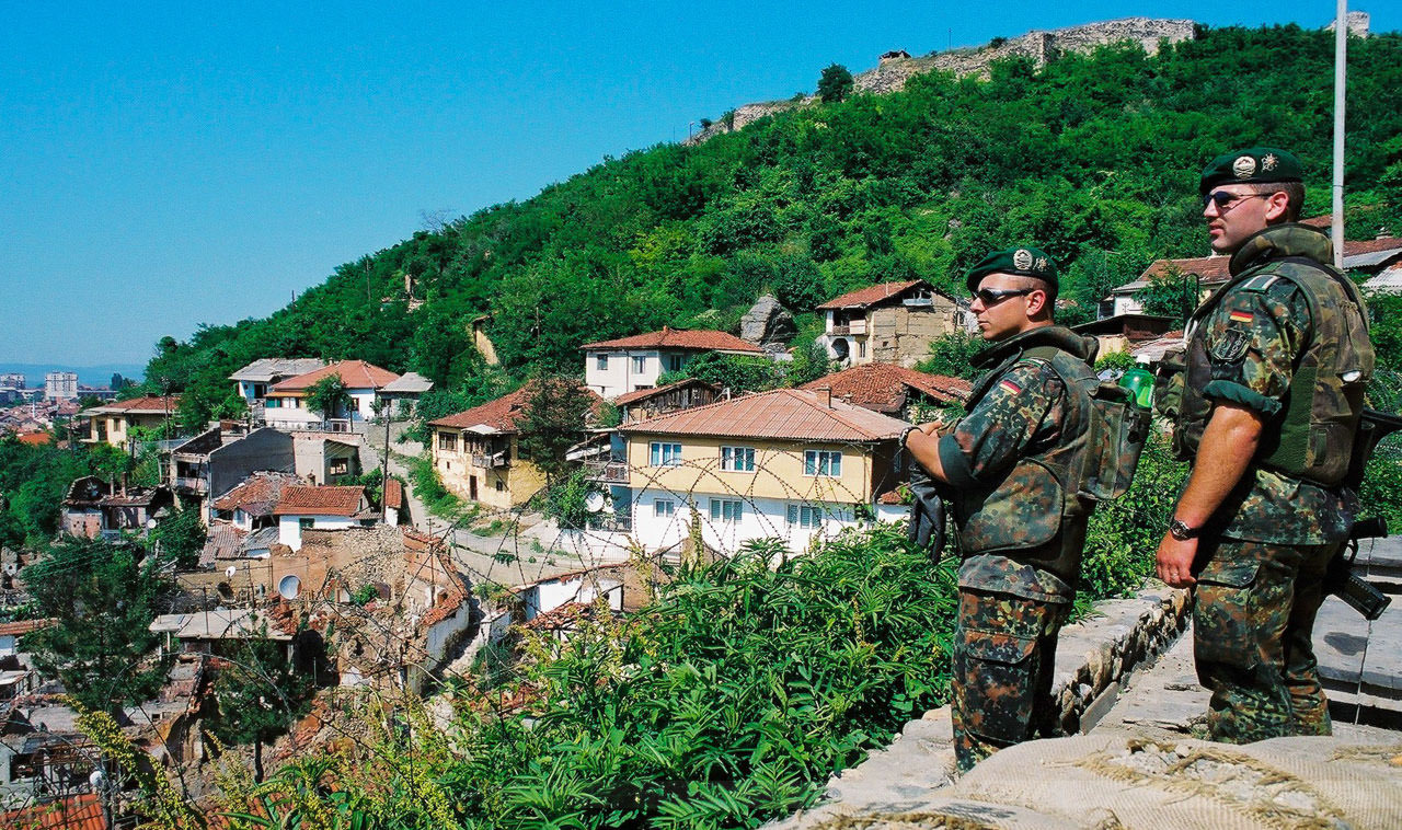 Oberhalb von Prizren, Kosovo, Mai 2000